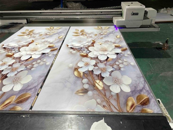 3D Printing Simulation Painting Pvc Marble Sheet
